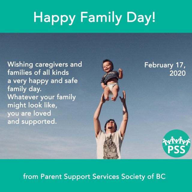 Happy Family Day! Parent Support Services Society of BC